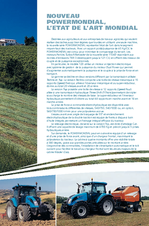 Tractoren met vierwielaandrijving Landini Powermondial 110 Techno