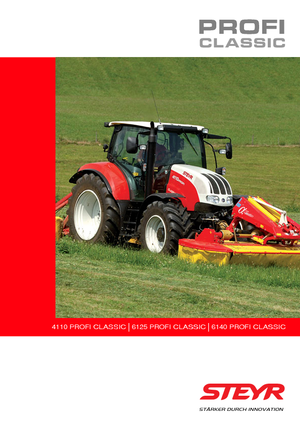 Tractoren met vierwielaandrijving Steyr 6125 Profi Classic Profi