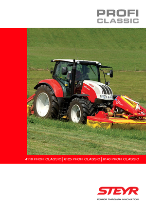Tractoren met vierwielaandrijving Steyr 6125 Profi Classic Profi