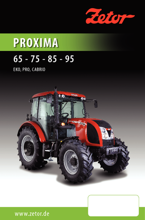 Tractoren met vierwielaandrijving Zetor Proxima 95 PRO