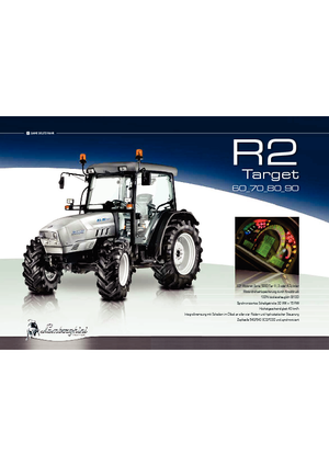 Tractoren met vierwielaandrijving Lamborghini R 2.80 Target DT