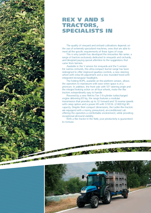 Tractoren met vierwielaandrijving Landini Rex 90S