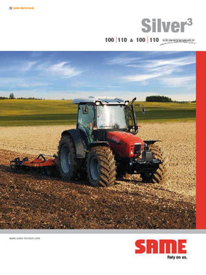 Tractoren met vierwielaandrijving SAME Silver³ 110 Continuo