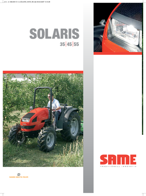Tractoren met vierwielaandrijving SAME Solaris 55 Basso
