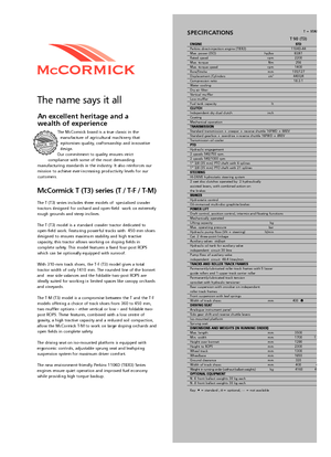 Tractoren met vierwielaandrijving McCormick T 80 Max RPS
