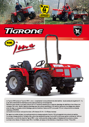 Tractoren met vierwielaandrijving Carraro Tigrone 5500