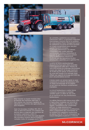 Tractoren met vierwielaandrijving McCormick TTX 230 E