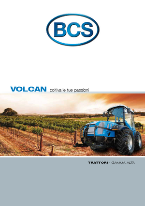 Tractoren met vierwielaandrijving BCS Volcan 750 Ds