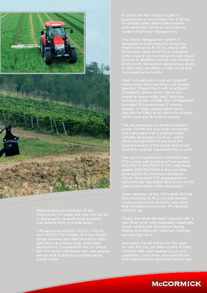 Tractoren met vierwielaandrijving McCormick X 60.30