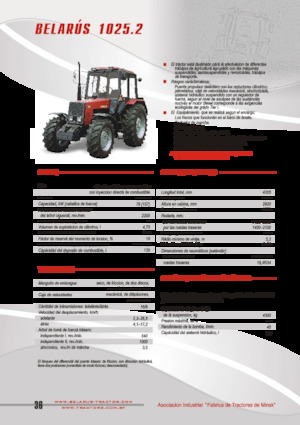 Tractoren met vierwielaandrijving Belarus 1025.2
