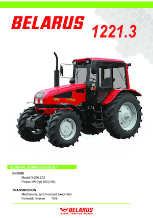 Tractoren met vierwielaandrijving Belarus 1221.3