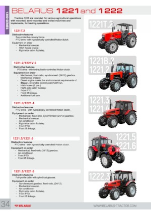 Tractoren met vierwielaandrijving Belarus 1221.4