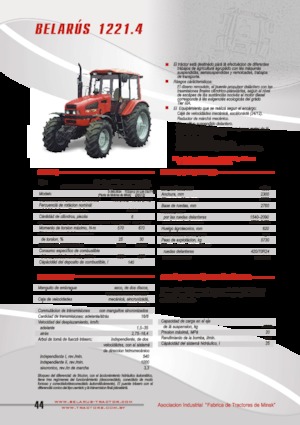 Tractoren met vierwielaandrijving Belarus 1221.4