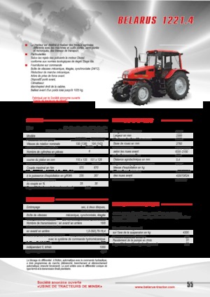 Tractoren met vierwielaandrijving Belarus 1221.4