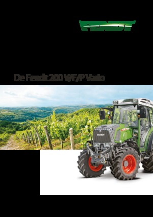 Tractoren met vierwielaandrijving Fendt 210 V Vario