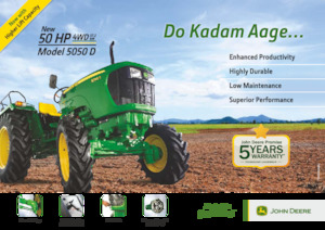 Tractoren met vierwielaandrijving John Deere 5050