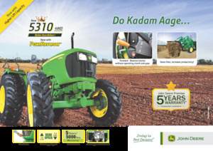 Tractoren met vierwielaandrijving John Deere 5310 TREM-III