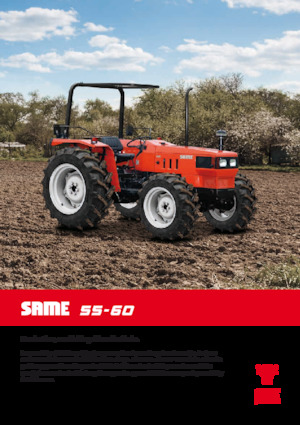 Tractoren met vierwielaandrijving SAME 55
