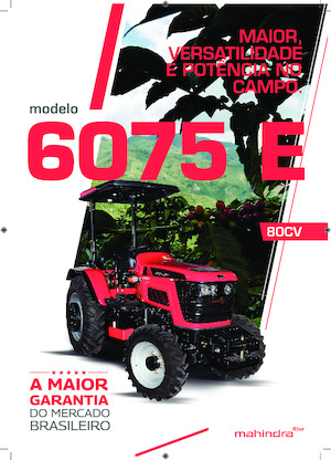 Tractoren met vierwielaandrijving Mahindra 6075E