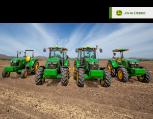 Tractoren met vierwielaandrijving John Deere 6100E