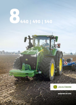 Tractoren met vierwielaandrijving John Deere 8R 540  