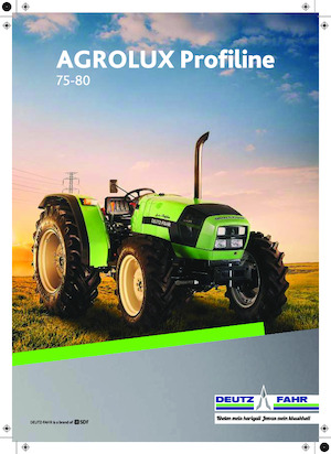 Tractoren met vierwielaandrijving DEUTZ-FAHR Agrolux 75 Profiline