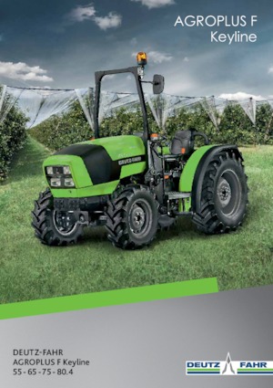 Tractoren met vierwielaandrijving DEUTZ-FAHR Agroplus F 80.4 Keyline