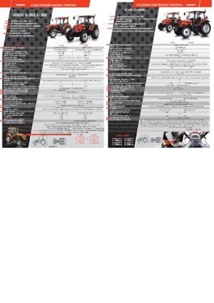 Tractoren met vierwielaandrijving Ursus C-3110