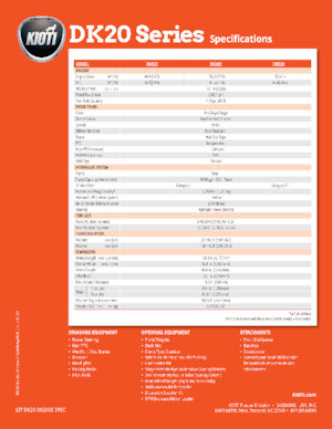 Tractoren met vierwielaandrijving Kioti DK5020