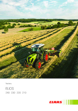 Tractoren met vierwielaandrijving Claas Elios 210 Basic 