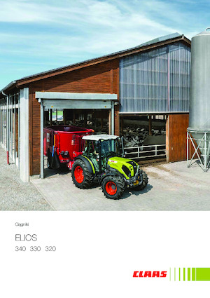 Tractoren met vierwielaandrijving Claas Elios 330   