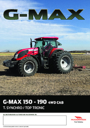 Tractoren met vierwielaandrijving McCormick G190 Max 
