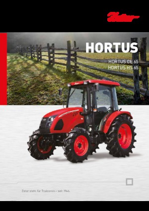 Tractoren met vierwielaandrijving Zetor Hortus HS 65