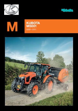 Tractoren met vierwielaandrijving Kubota M5091