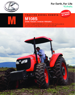 Tractoren met vierwielaandrijving Kubota M108S