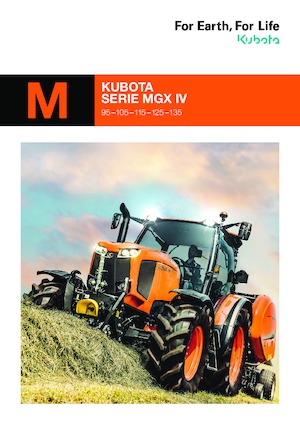 Tractoren met vierwielaandrijving Kubota M125GX-IV