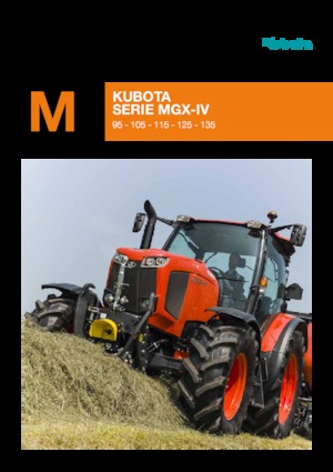 Tractoren met vierwielaandrijving Kubota M125GX-IV