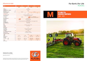 Tractoren met vierwielaandrijving Kubota M4062