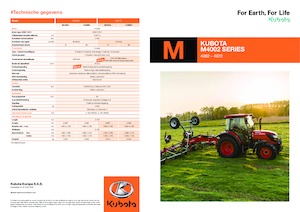 Tractoren met vierwielaandrijving Kubota M4062