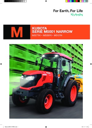 Tractoren met vierwielaandrijving Kubota M5101N