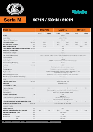 Tractoren met vierwielaandrijving Kubota M5101N