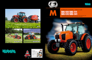 Tractoren met vierwielaandrijving Kubota M6-131