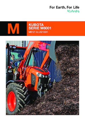Tractoren met vierwielaandrijving Kubota M6121