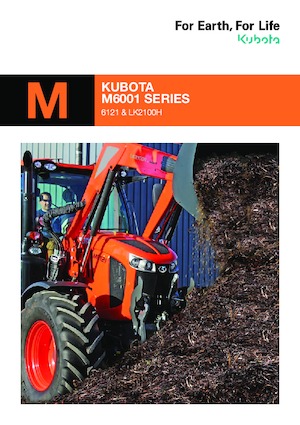 Tractoren met vierwielaandrijving Kubota M6121