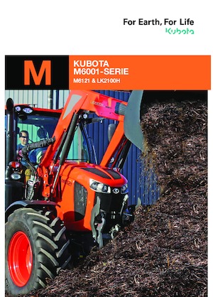 Tractoren met vierwielaandrijving Kubota M6121