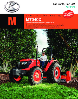 Tractoren met vierwielaandrijving Kubota M7040D