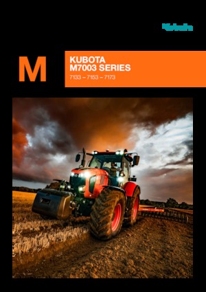 Tractoren met vierwielaandrijving Kubota M7133 