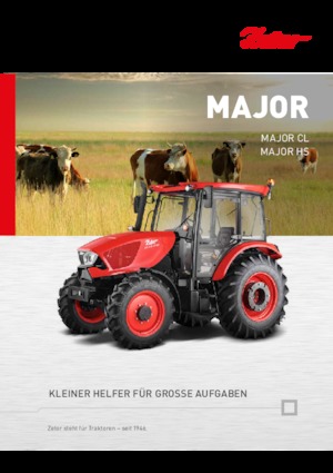 Tractoren met vierwielaandrijving Zetor Major HS 80