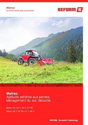 Tractoren met vierwielaandrijving Reform Werke Metrac H 7 RX