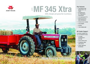 Tractoren met vierwielaandrijving Massey Ferguson MF 345 Xtra